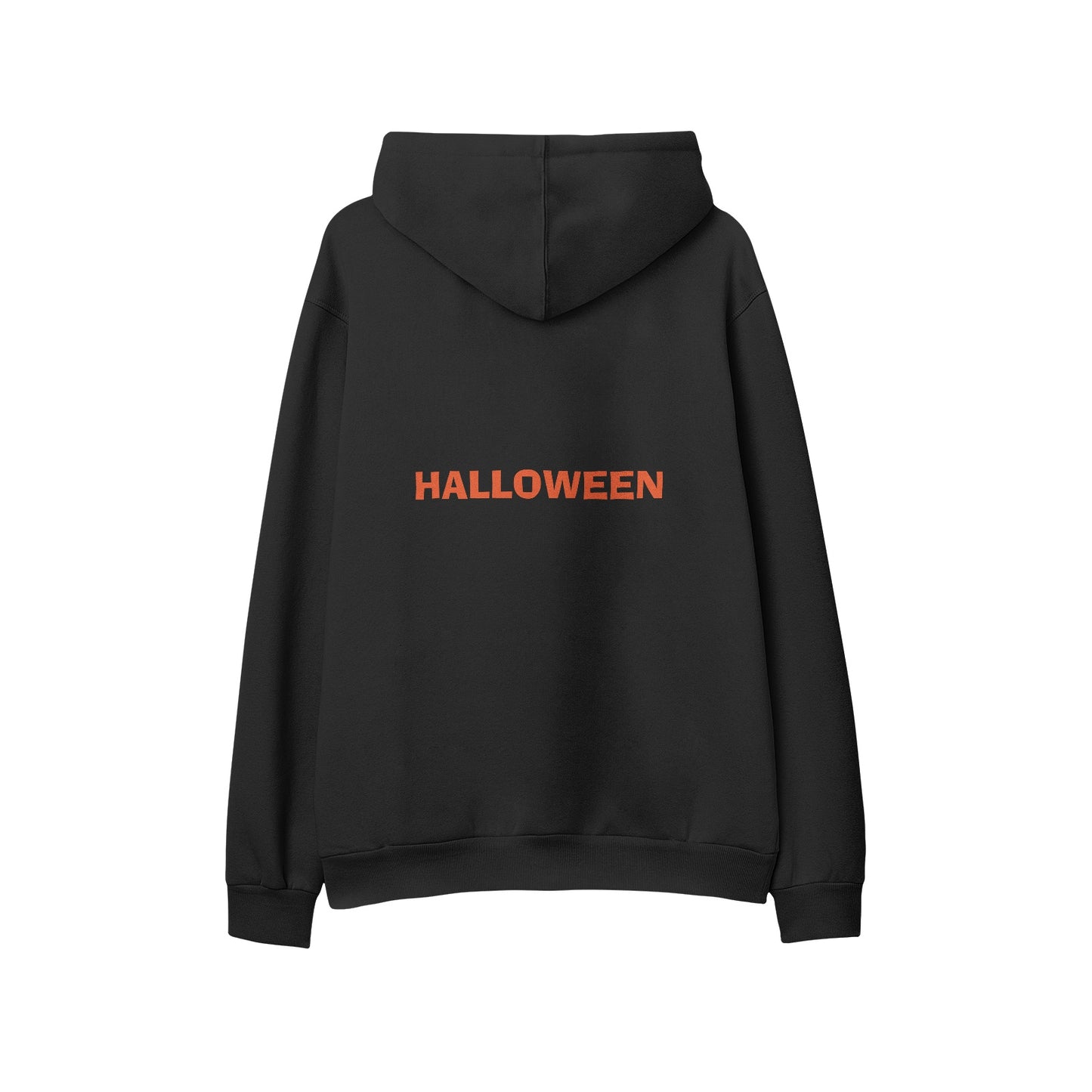 Men's Soft Cotton Halloween Pumpkin Hoodie on MLNK Store - Your cozy companion for a playful Halloween look.
