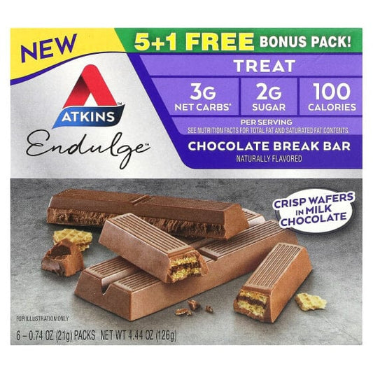 Nutritional Information of Atkins Chocolate Break Bars