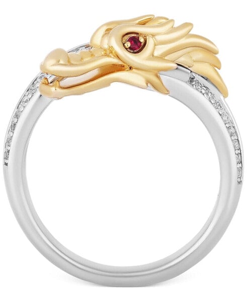 Enchanted Disney Mulan Dragon Ring with Diamonds and Garnet