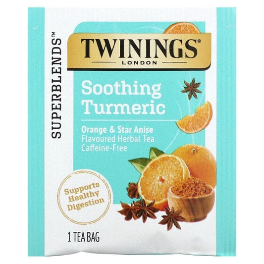 Twinings Soothing Herbal Tea with Turmeric, Orange, and Star Anise - 18 Bags