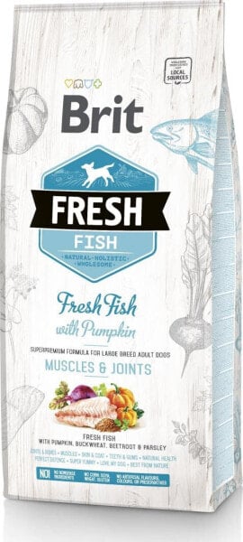 Brit Fresh Fish and Pumpkin Adult Large Dog Food Bag - 2.5kg | Healthy Diet for Large Breeds | Available on mlnk.store