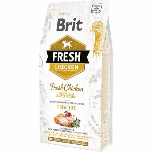Brit Fresh Adult Chicken & Potato 2.5kg - Complete Dog Nutrition