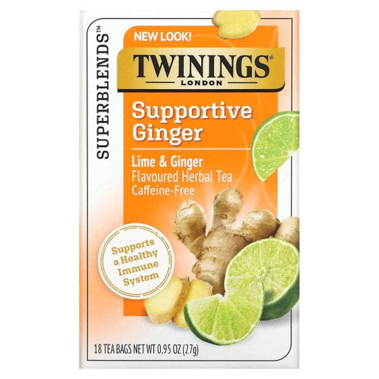 Ingredients and Health Benefits of Twinings Lime & Ginger Herbal Tea