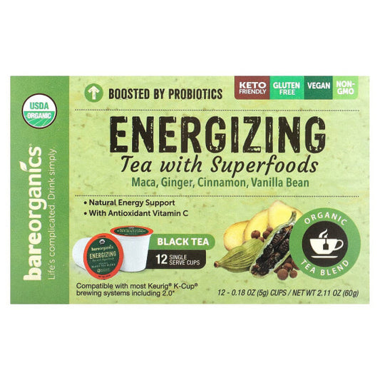 Ingredients and Health Benefits of BareOrganics Black Tea with Superfoods