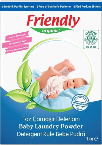 Friendly Organic 1kg Laundry Powder for Children's Clothing - Safe, Gentle, and Effective Cleaning