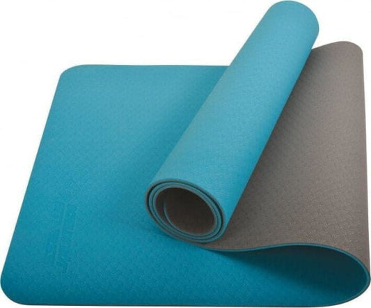 Schildkröt blue yoga mat for a better practice" and "Durable niebieska yoga mat by Schildkröt