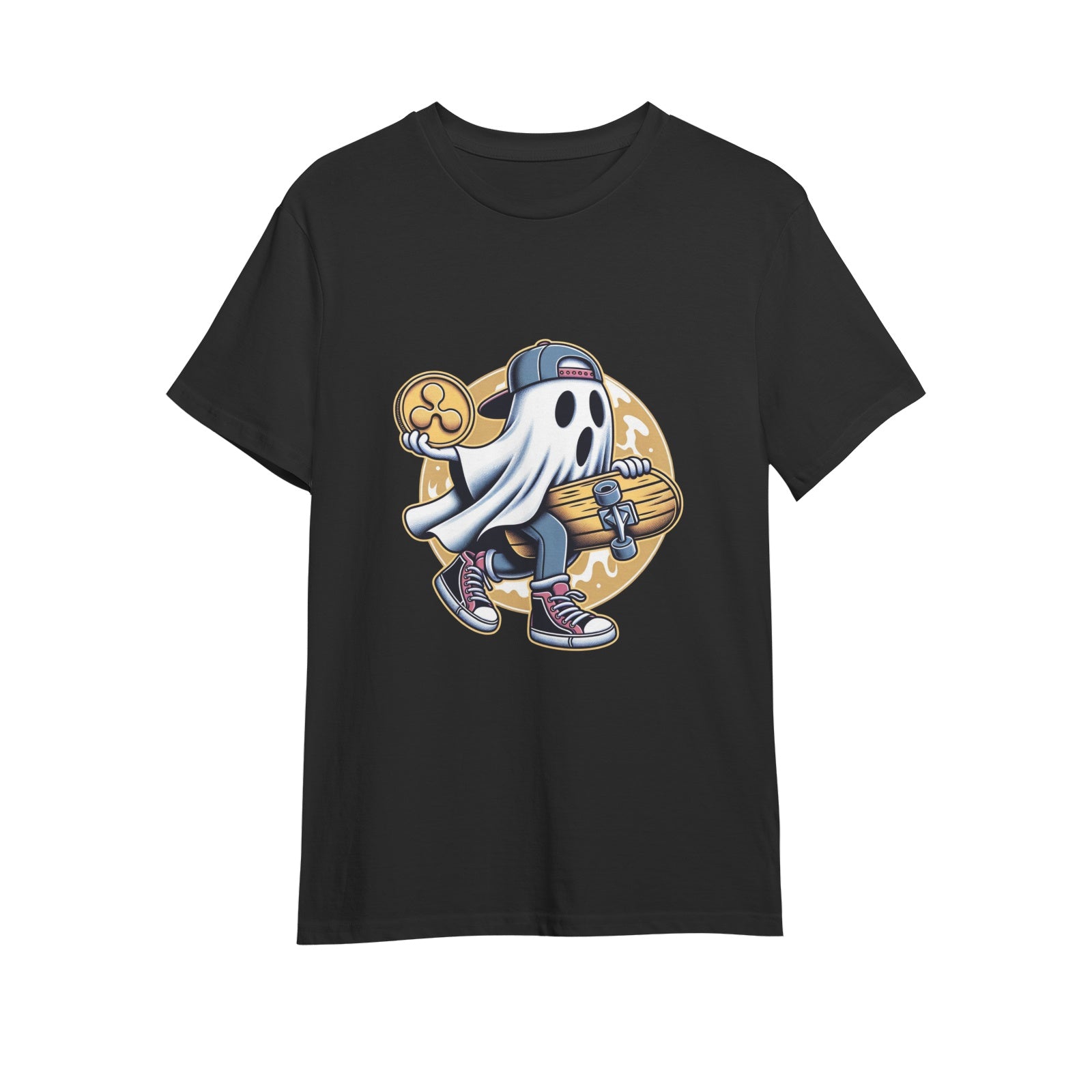 Men's t-shirt with XRP and Halloween 'Boo' design print