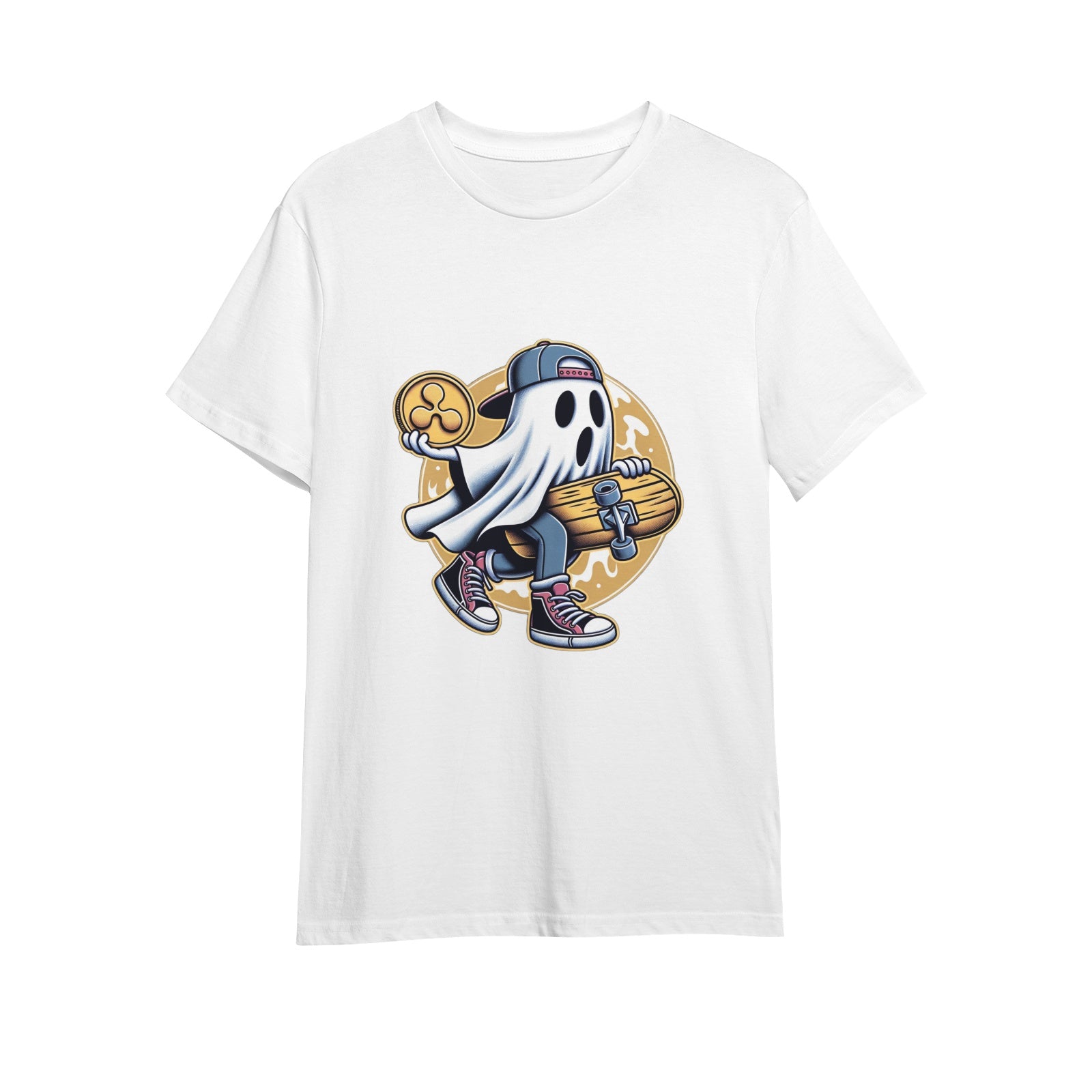 Men's t-shirt with XRP and Halloween 'Boo' design print