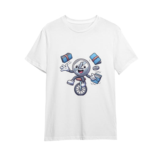 Men's T-shirt with Litecoin print
